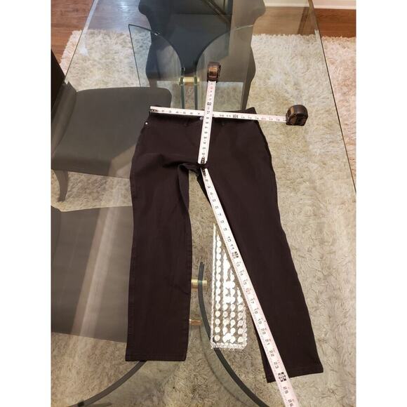 Chico's So Slimming Pants Women's Black Cotton Pockets Flat Front Skinny Leg M - Picture 9 of 11